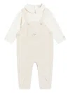 Dolce & Gabbana Corduroy Dungaree Set In Neutral