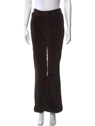 Pre-owned Dolce & Gabbana Corduroy Flared Pants In Brown