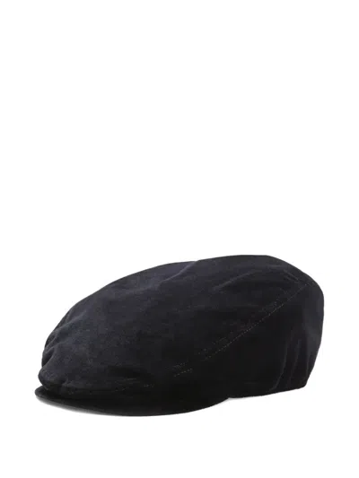 Dolce & Gabbana Corduroy Flat-top Cap In Black