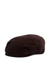 Dolce & Gabbana Corduroy Flat-top Cap In Burgundy