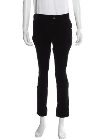 Pre-owned Dolce & Gabbana Corduroy Pants In Black