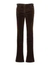 Dolce & Gabbana Women's Bell-bottom Corduroy Pants In Brown