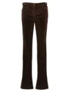 Dolce & Gabbana Women's Bell-bottom Corduroy Pants In Brown