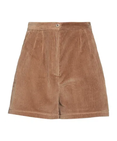 Dolce & Gabbana Corduroy Shorts In Brown