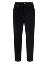 Dolce & Gabbana Straight Trousers With Five-pocket And Belt Loops In Black