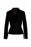 Dolce & Gabbana Single-breasted Wool Blazer In Black