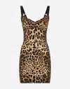 Dolce & Gabbana Corset Dress In Animal Print