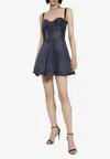 Dolce & Gabbana Elasticated Back Denim Corset Dress In Denim
