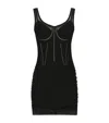 Dolce & Gabbana Short Tulle Dress With Corset Details