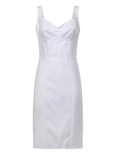 Dolce & Gabbana Corset Mini Dress In White