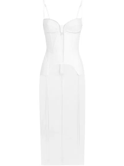 DOLCE & GABBANA CORSET-STYLE MIDI DRESS