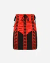Dolce & Gabbana Eyelet-detail Corset Miniskirt In Red