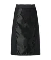 Dolce & Gabbana Powernet Satin Midi Skirt In Black