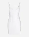 Dolce & Gabbana Corset-style Slip Dress In White