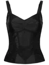 Dolce & Gabbana Corset-style Top In Black