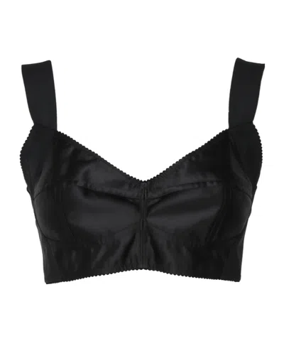 Dolce & Gabbana Dolce Gabbana Corset Top In Black