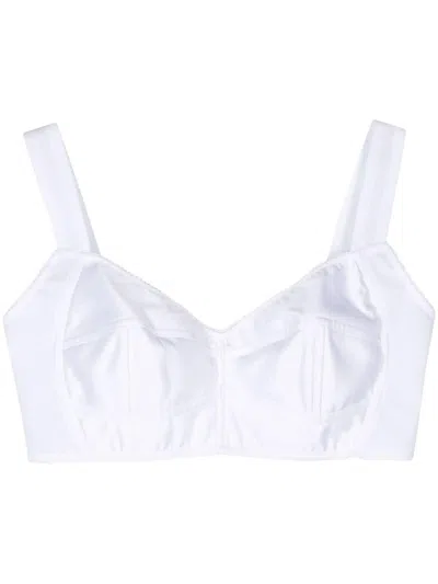 Dolce & Gabbana Corset Top In White