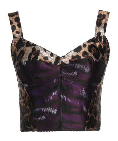 Dolce & Gabbana Corset Tops In Black