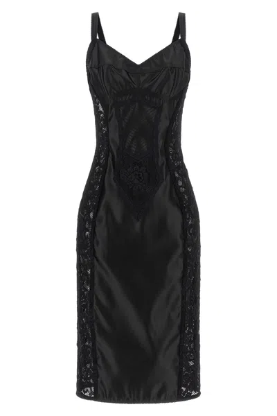 Dolce & Gabbana Corsetry Dress In Black