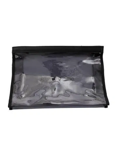 Pre-owned Dolce & Gabbana Cosmetic Pouch In Black/clear