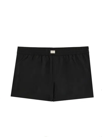 Dolce & Gabbana Costume Da Bagno Con Placca Logo In Black