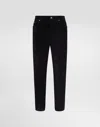 Dolce & Gabbana Straight Trousers With Five-pocket And Belt Loops In Black
