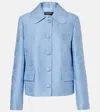 Dolce & Gabbana Brocade Jacket In Blue