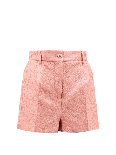 DOLCE & GABBANA COTTON AND SILK BLEND SHORTS