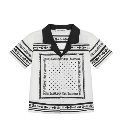 DOLCE & GABBANA COTTON BANDANA PRINT SHIRT