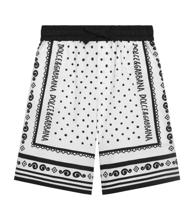 DOLCE & GABBANA COTTON BANDANA PRINT SHORTS