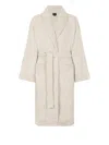 Dolce & Gabbana Terry Cotton Dg Robe In Neutrals