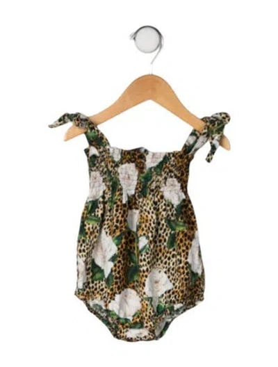 Pre-owned Dolce & Gabbana Babies' Cotton Bathing Suit In Brown