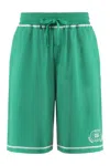 Dolce & Gabbana Cotton Bermuda Shorts In Green