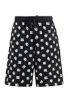 Dolce & Gabbana Dg Logo Print Cotton Shorts