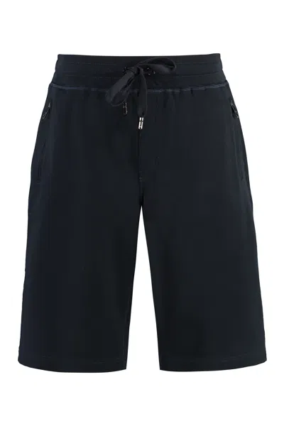 Dolce & Gabbana Cotton Bermuda Shorts In Black