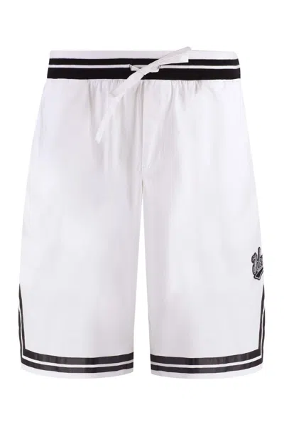 Dolce & Gabbana Cotton Bermuda Shorts In White