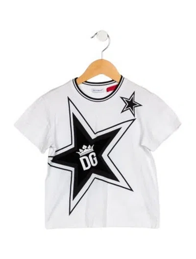 Pre-owned Dolce & Gabbana Babies' Cotton Black And White Patterned Graphic T-shirt In Multi