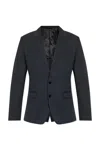 Dolce & Gabbana Cotton Blazer With Single Vent In Nero