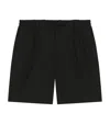 Dolce & Gabbana Stretch Poplin Shorts With Logo Tag