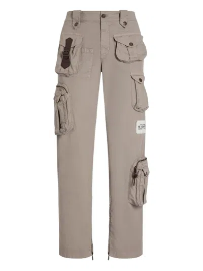 DOLCE & GABBANA COTTON BLEND CARGO TROUSERS
