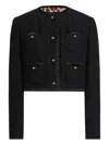 Dolce & Gabbana Cotton Blend Jacket In Black