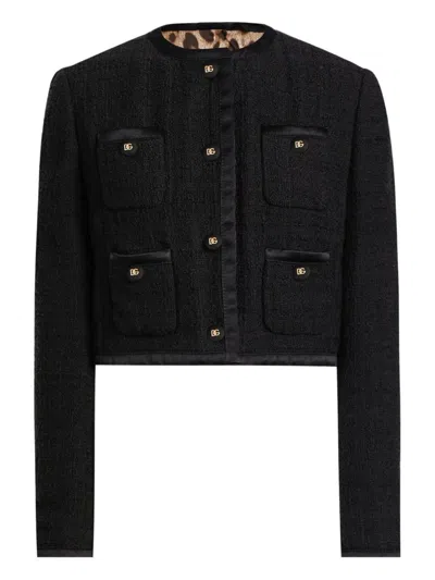 DOLCE & GABBANA DOLCE & GABBANA COTTON BLEND JACKET