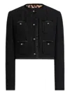 Dolce & Gabbana Cotton Blend Jacket In Black