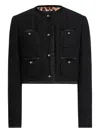 Dolce & Gabbana Cotton Blend Jacket In Black
