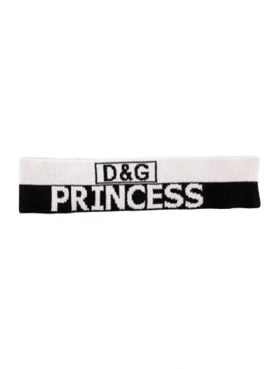 Pre-owned Dolce & Gabbana Cotton Blend Knit Hairband In Neutral