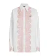 Dolce & Gabbana Lace-trim Cotton Button-down Shirt
