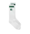 Dolce & Gabbana Logo-intarsia Ribbed-knit Socks