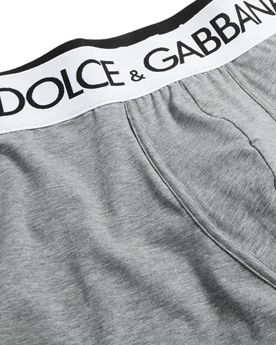 DOLCE & GABBANA COTTON BLEND LOGO WAISTBAND BOXER BRIEFS