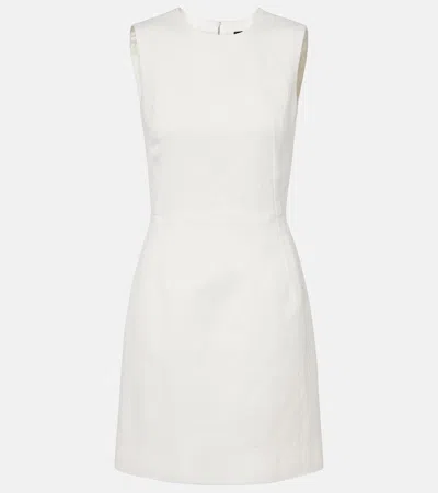 Dolce & Gabbana Cotton-blend Minidress In White