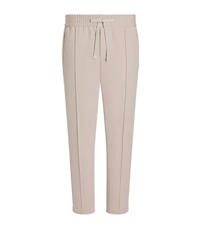 Dolce & Gabbana Pressed Crease Straight-leg Trousers In Neutrals